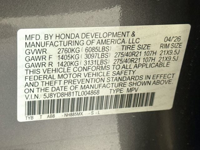 2026 Acura MDX Type S w/Advance Package SH-AWD