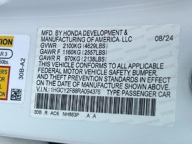 2024 Honda Accord Hybrid Touring