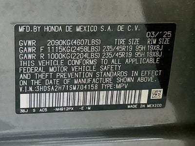 2025 Acura ADX A-Spec Advance Package