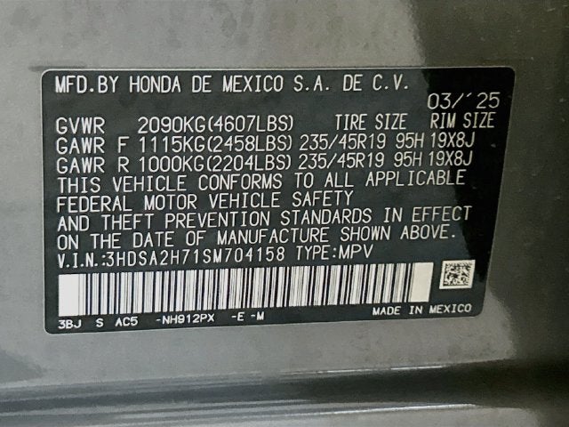 2025 Acura ADX A-Spec Advance Package