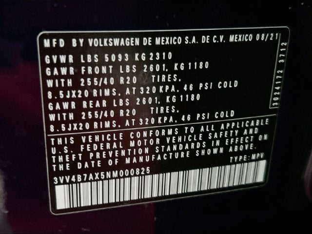 2022 Volkswagen Tiguan 2.0T SEL R-Line
